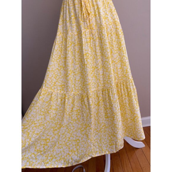Lost + Wander NWT Sweet Summer Daze Floral Halter Maxi Dress in Yellow Size XS - Picture 9 of 14